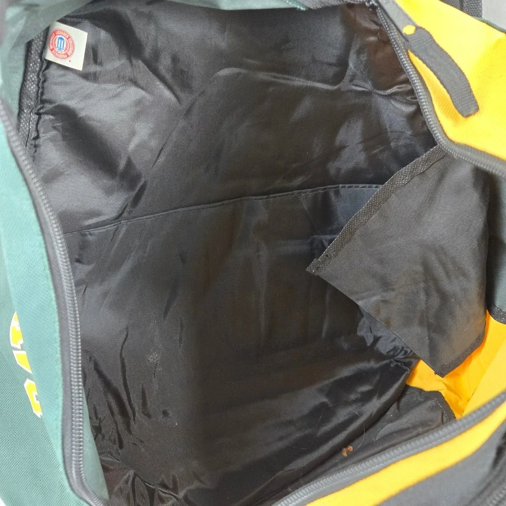 Baylor Bears Sling Backpack Single Strap Bag Green Yellow BU Logo Large Fan Gear